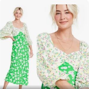 Rixo for Target green floral dress